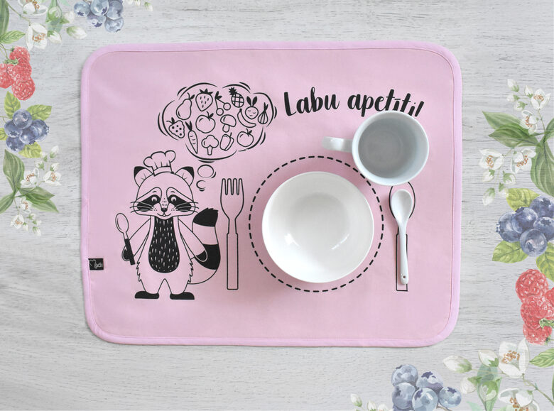Montessori Placemat pink