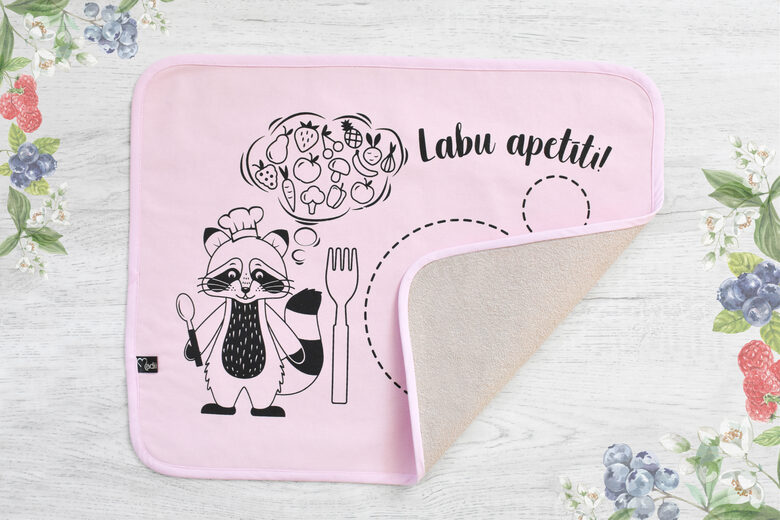 Montessori Placemat pink