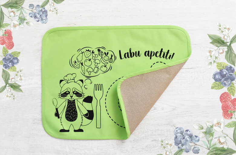 Montessori Placemat Green