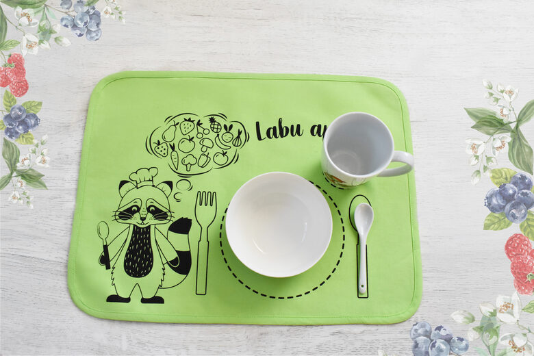 Montessori Placemat Green