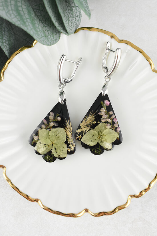 Hydrangea earrings