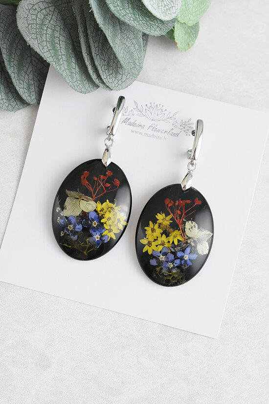 Natural flower earrings