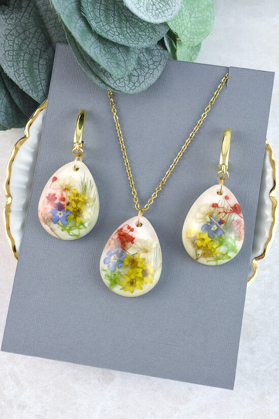 Earrings and pendant - set