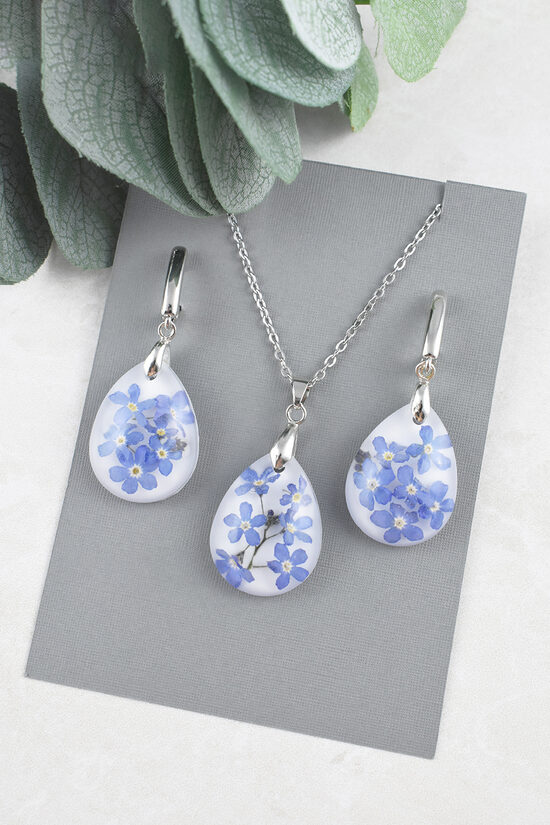 Forget me not jewelry set
