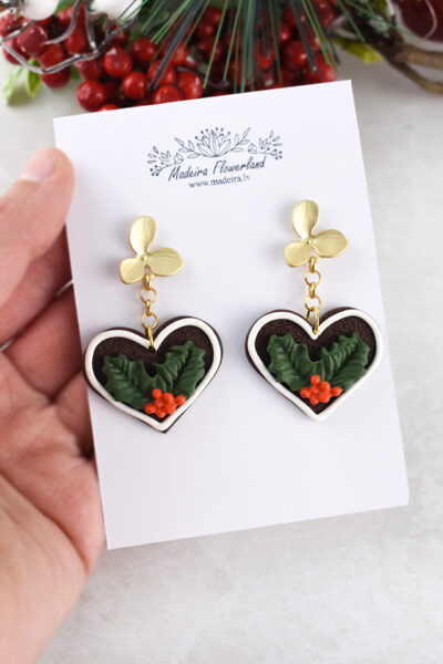 Piparkūku sirsniņas auskari