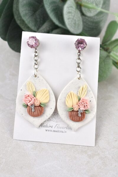 Polymer clay earrings