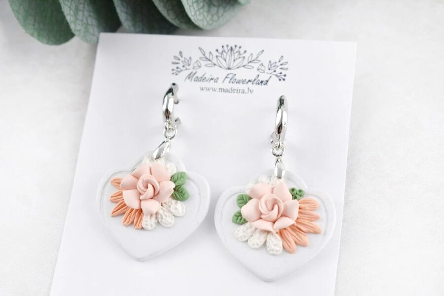 Polymer clay earrings