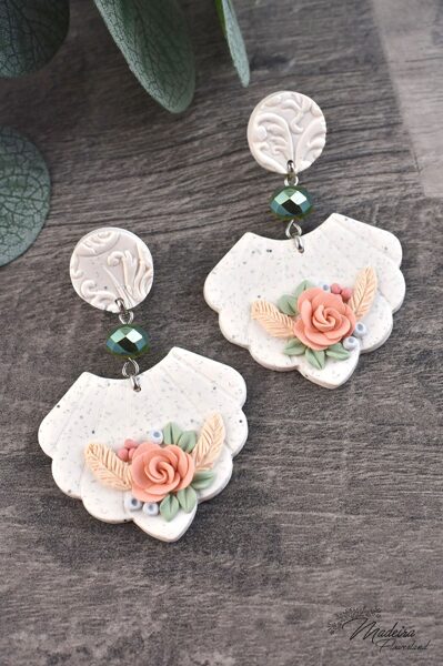 Polymer clay earrings