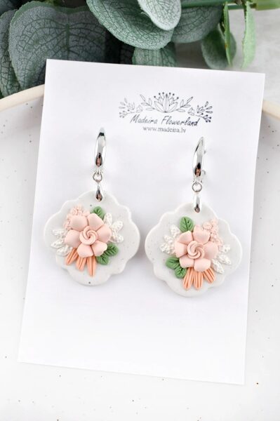  Polymer clay earrings