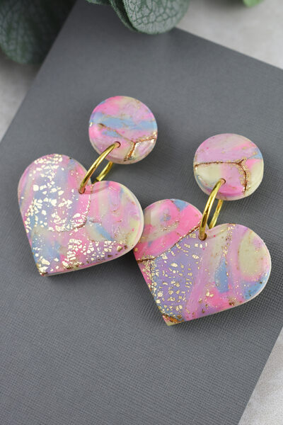 Sirsniņu auskari ar zeltījumu